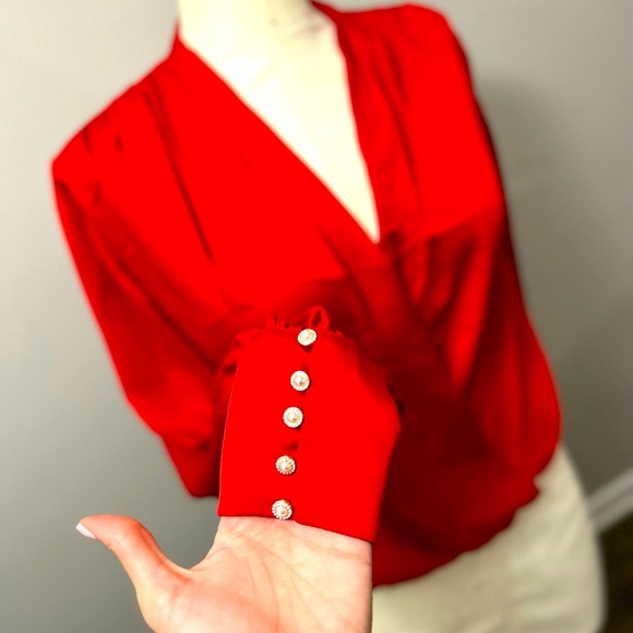 Express Tops - 🌹Express Red Blouse Small🌹